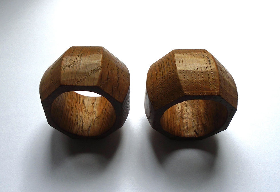 Thumbnail: Mouseman Interest. Derek 'Lizardman' Slater Napkin Rings