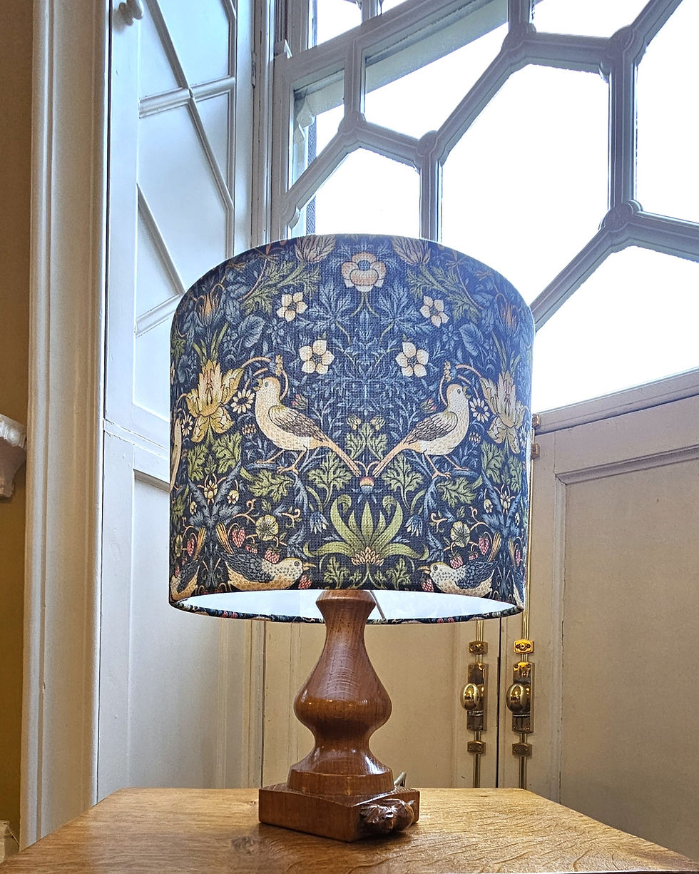 Thumbnail: Robert 'Mouseman' Thompson Craftsman. Colin 'Beaverman' Almack Bespoke Lamp