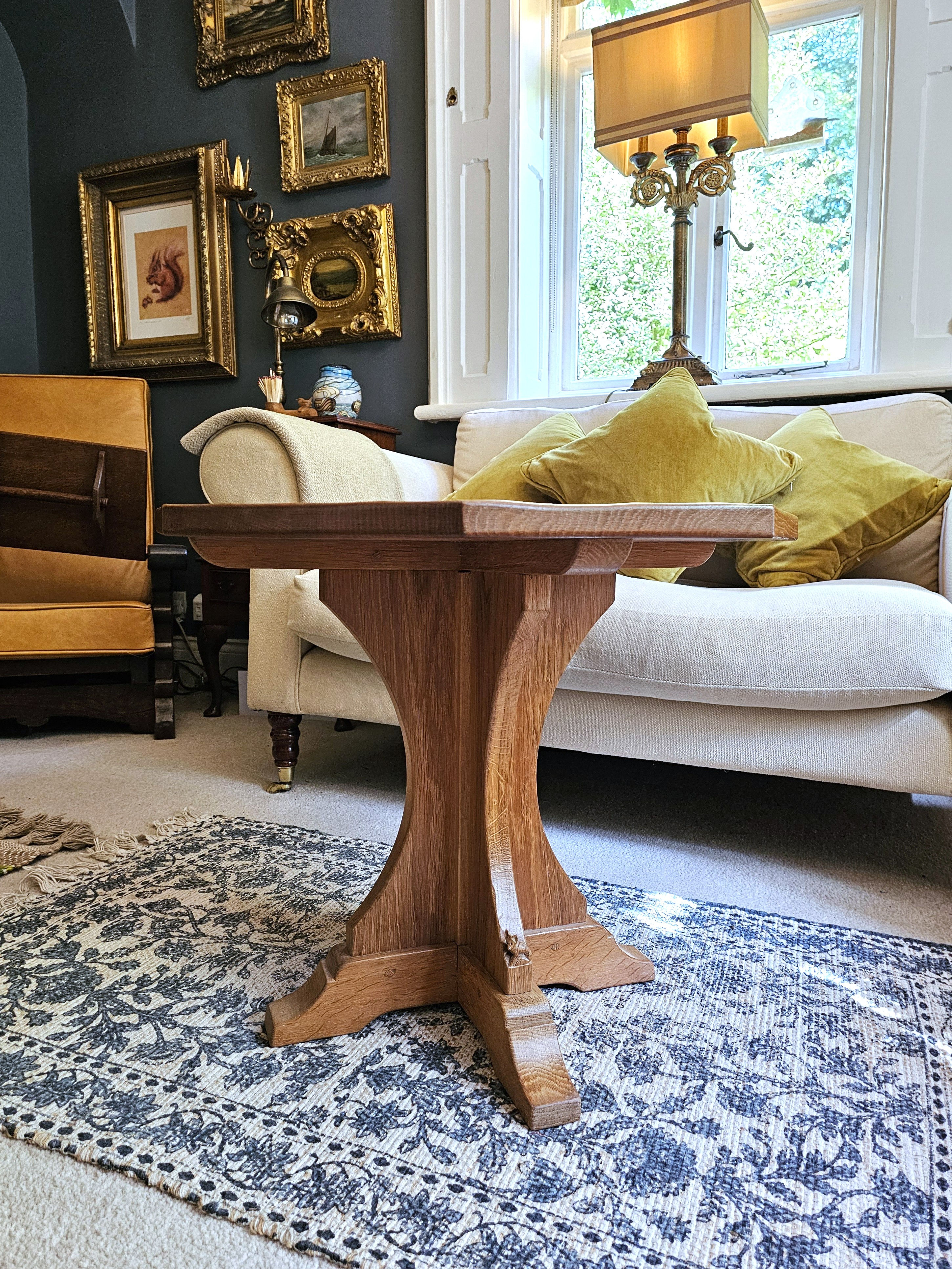 Ex Mouseman Craftsman, Don 'Foxman' Craven Octagonal Coffee Table