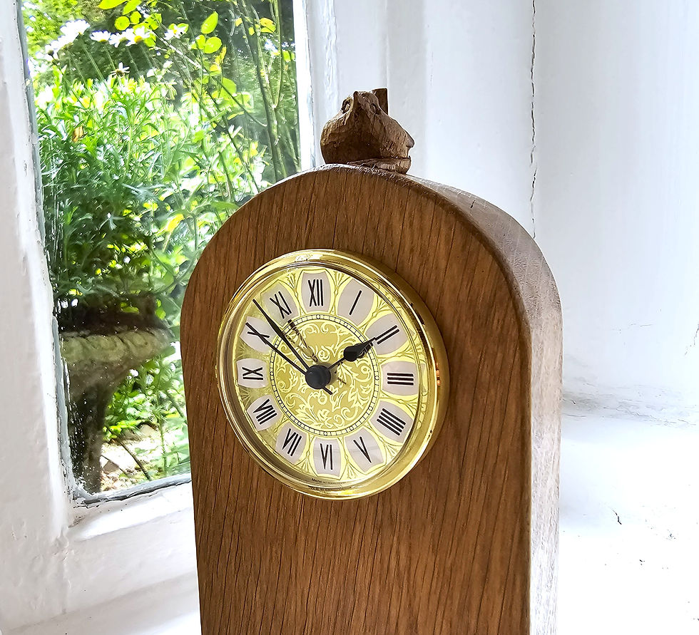 Thumbnail: Ex Mouseman Craftsman, Bob 'Wrenman' Hunter, Clock