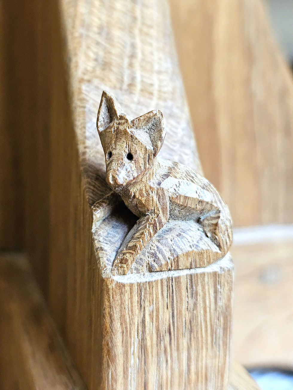 Ex Mouseman Craftsman, Don 'Foxman' Craven Octagonal Coffee Table