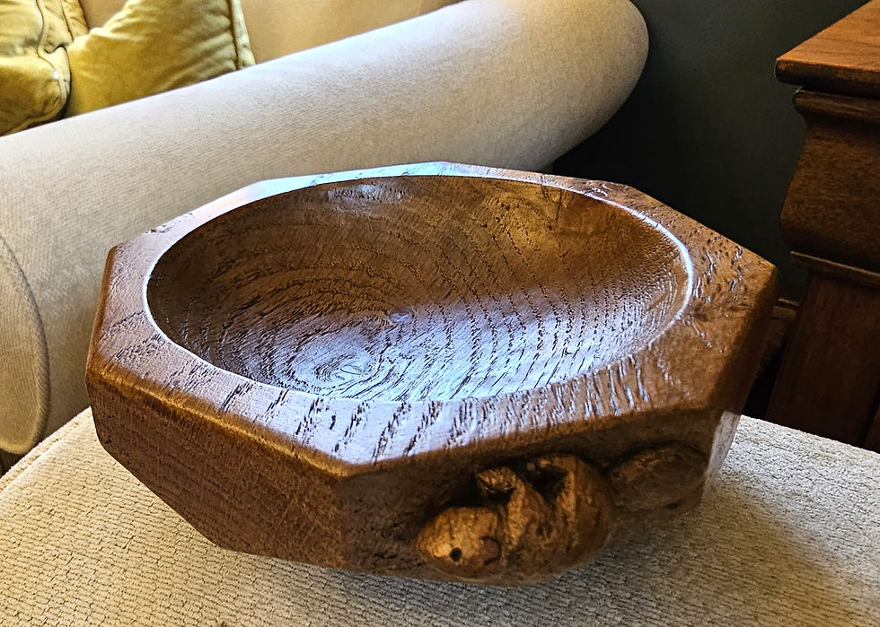 Thumbnail: Rare Early Colin 'Beaverman' Almack Nut Bowl. 1960s.