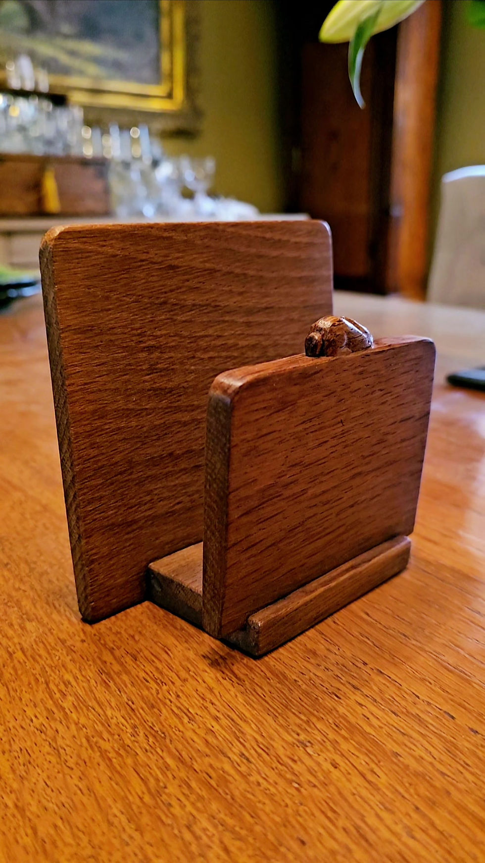 Thumbnail: Ex Robert 'Mouseman' Thompson Craftsman - Peter 'Rabbitman' Heap Letter Rack