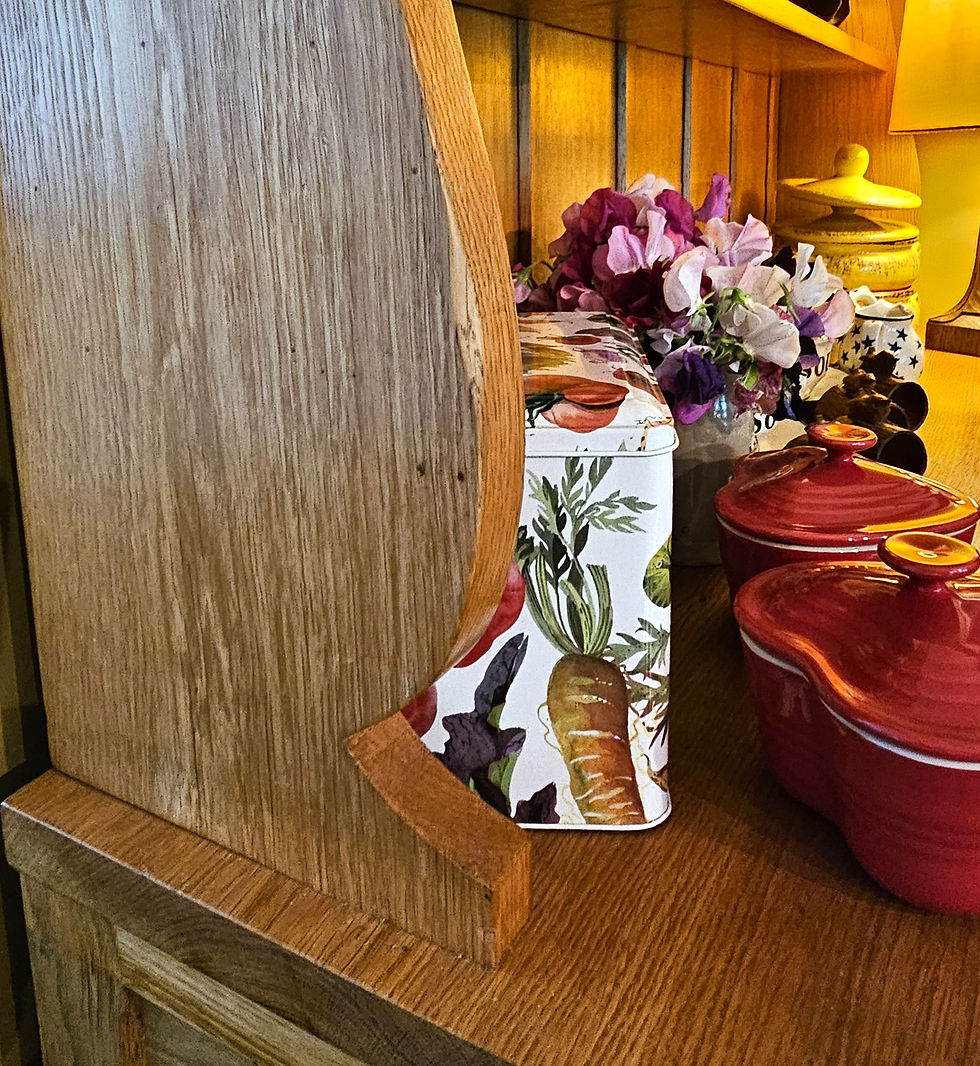 Thumbnail: Hand Carved Oak Welsh Dresser in the Manner of Robert 'Mouseman' Thompson