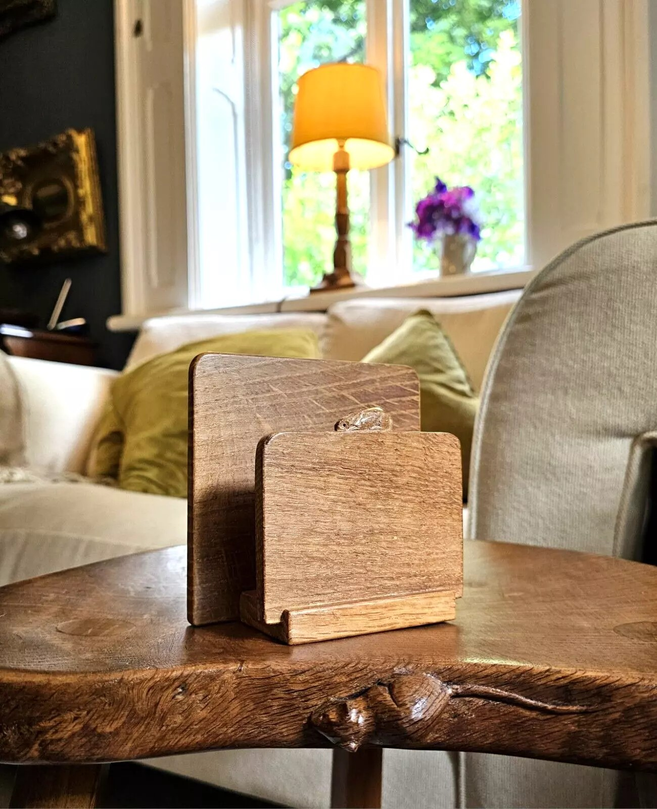 Ex Robert 'Mouseman' Thompson Craftsman - Peter 'Rabbitman' Heap Letter Rack