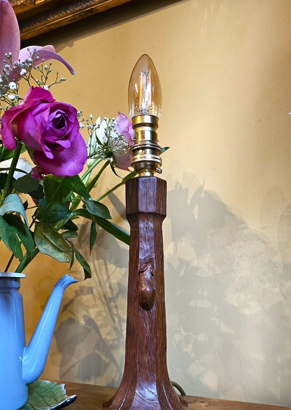 Thumbnail: Robert 'Mouseman' Thompson Vintage Table / Desk Lamp