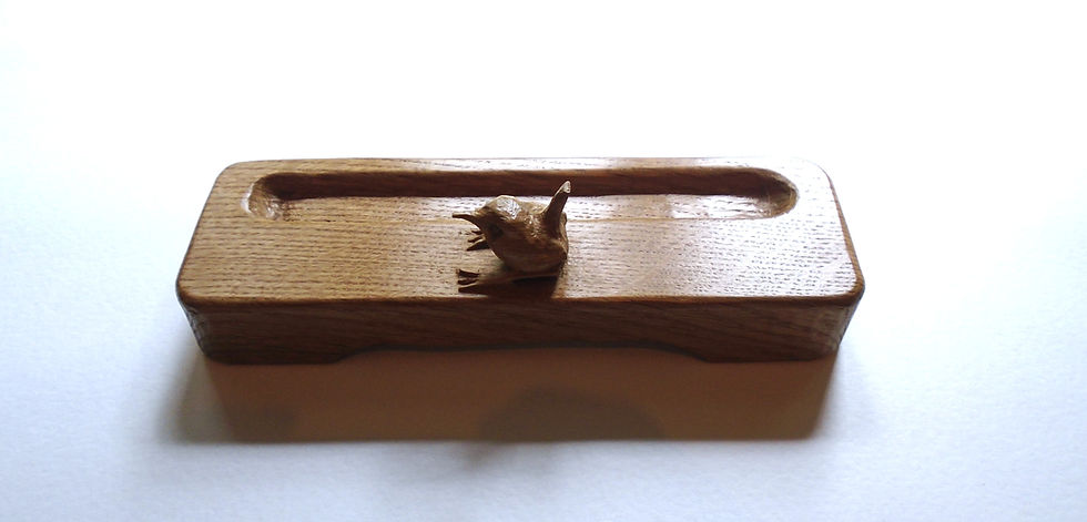 Thumbnail: Ex Mouseman Craftsman, Bob 'Wrenman' Hunter, Pen Tray