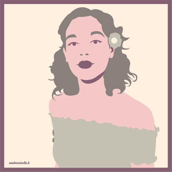 demoiselle fleur dans les cheveux-100