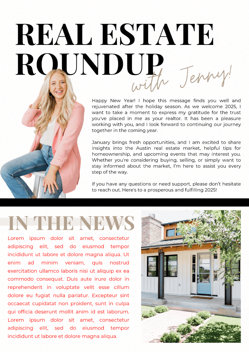 Monthly Newsletter Template #1 .gif