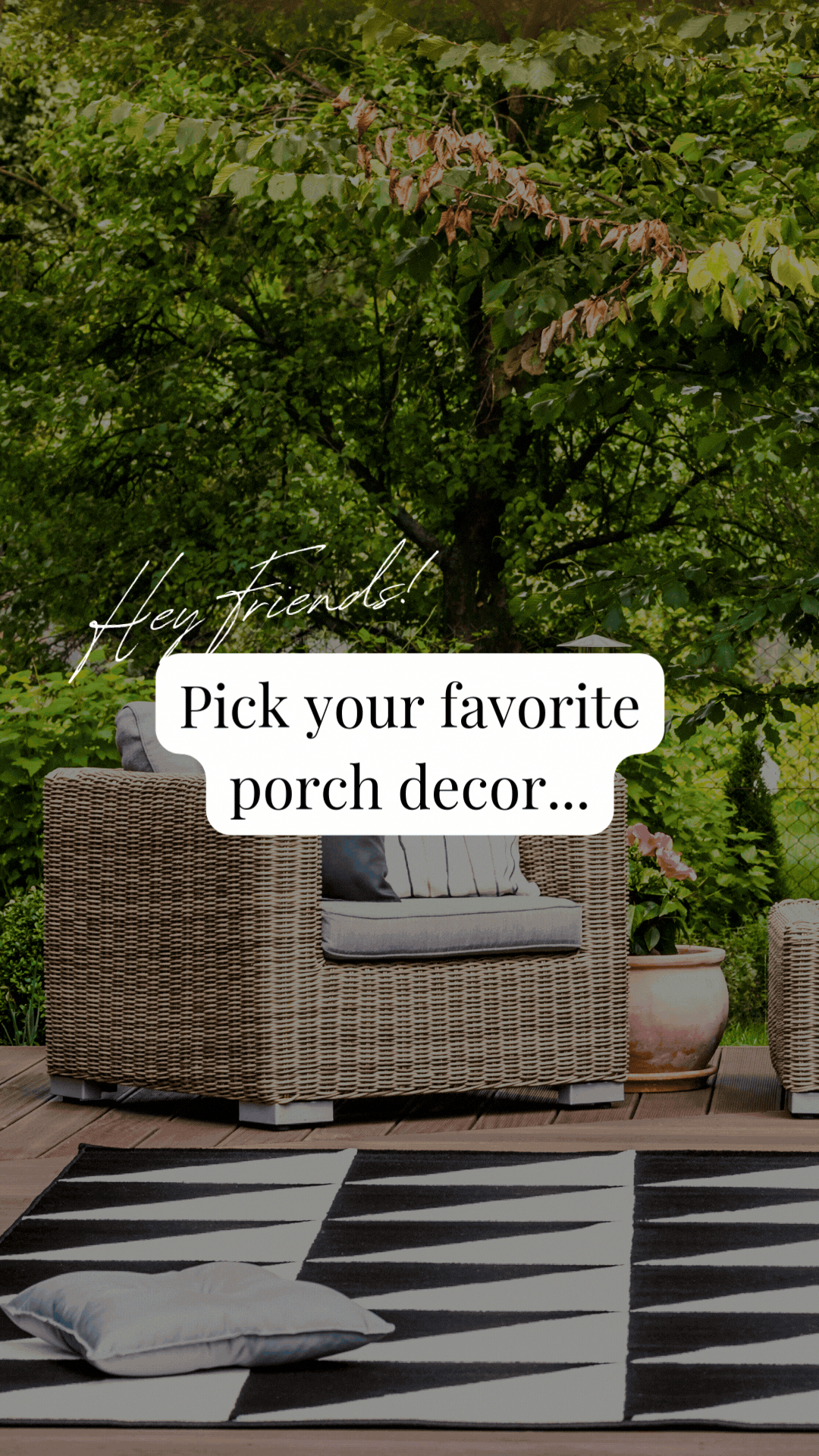 This or That - Porch Decor Instagram Stories RE Social Club.gif