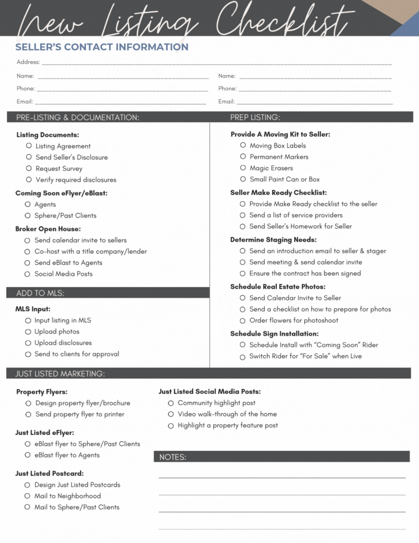 TC Social - New Listing Checklist - Realtor Freebie.gif