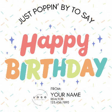 Birthday Drop-Off Treat Sticker - Marketing Campaign - RE Social Club.gif