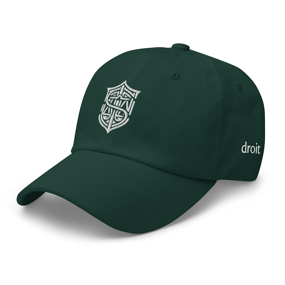Miniature : Casquette UdeS Droit - Brodée blanc