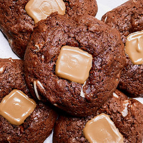 Vegan Caramel Button Cookies
