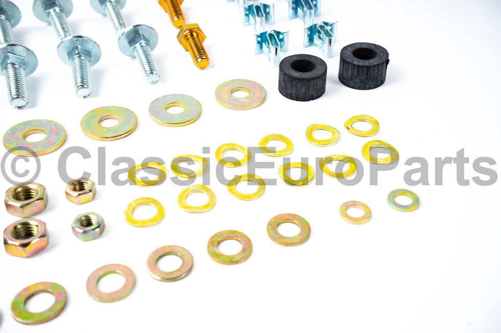 BMW E10 EURO FRONT CHROME BUMPER MOUNTING HARDWARE LATE MODEL