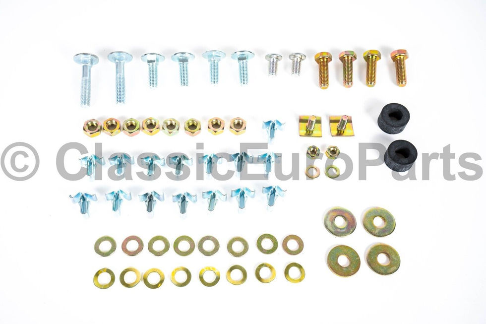 BMW E10 EURO REAR CHROME BUMPER MOUNTING HARDWARE LATE MODEL