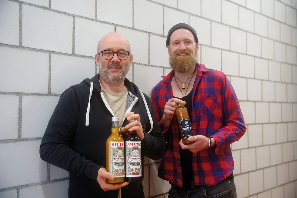 Peppe & Hugi mit ihren köstlichen Kreationen