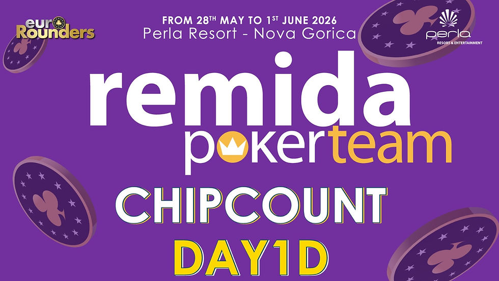 🤴 🇮🇹 ReMida Poker Team Main Event: Vincenzi firma il Day1D con chipleader bonus