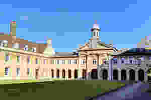 Emmanuel College - its chapel was designed by Sir Christopher Wren in 1677.