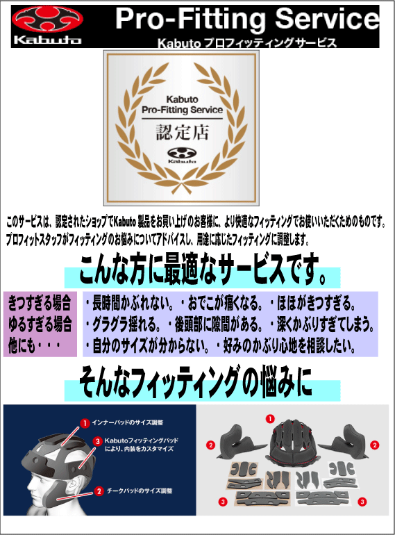 Kabutoプロフィッティングサービス開始 Kabutoプロフィッティングサービス開始