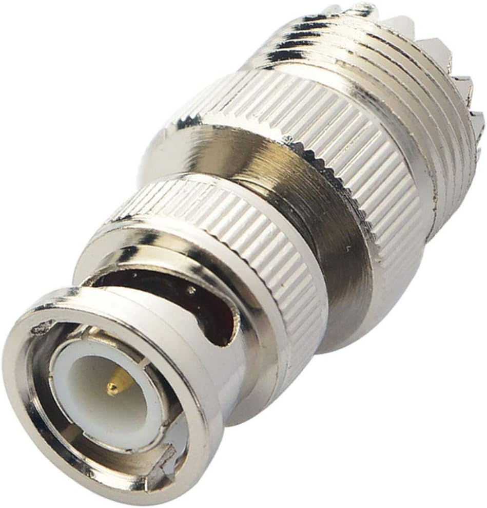 Thumbnail: ABONIX BNC UHF RF Coaxial Coax Adapter UHF Female to BNC Male Connector