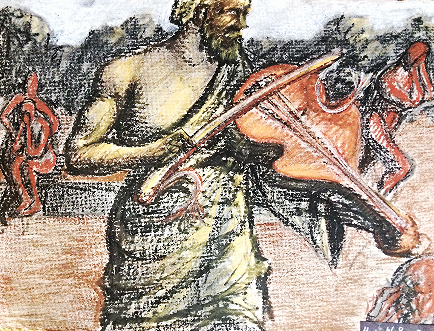 Man That Plays With Broken Bow