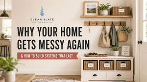 Why Does My Home Get Messy Again After Organizing? How to Create Systems That Last