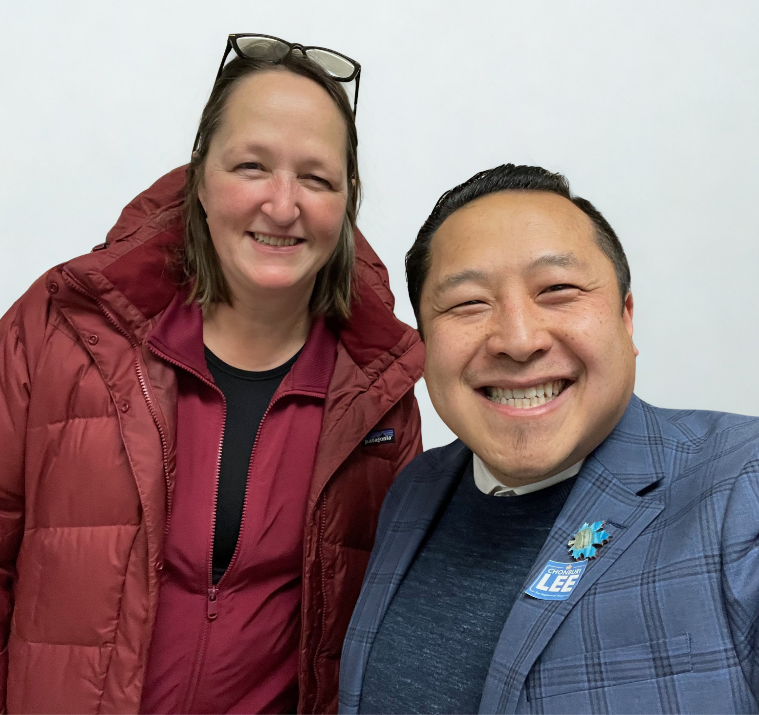 Michelle Yener pictured with Chonburi Lee