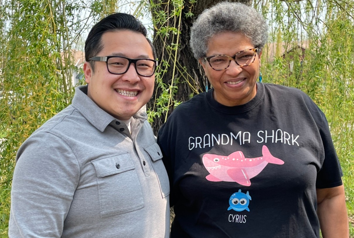 Sylvia Neblett pictured with Chonburi Lee