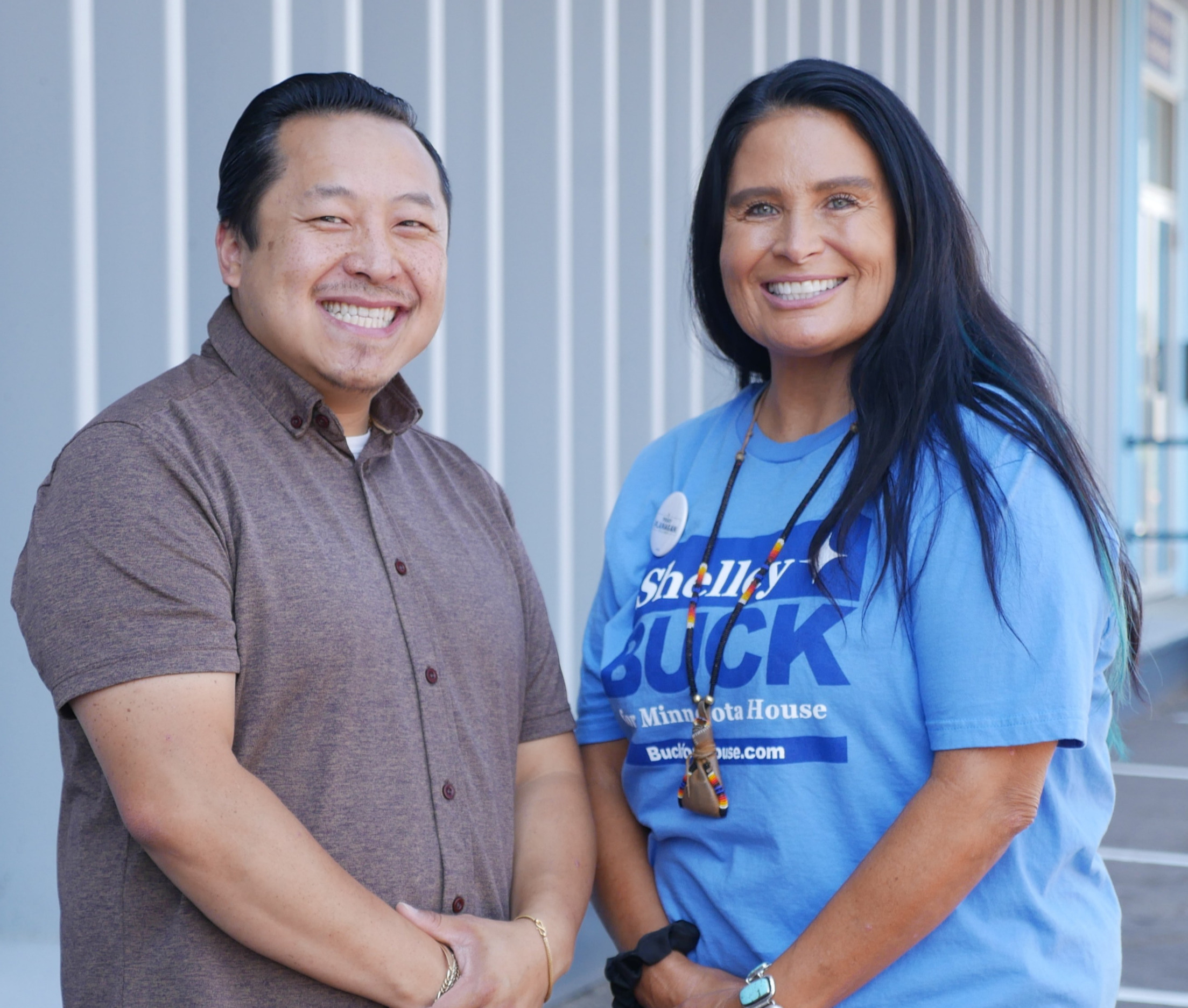 Shelley Buck pictured with Chonburi Lee
