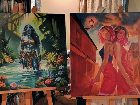 Studio Magic: Four Paintings, One Flowing Fortnight