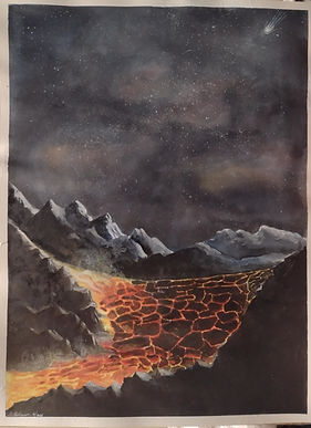 Volcano Caldera Under a Night Sky-Phone Photo.jpg