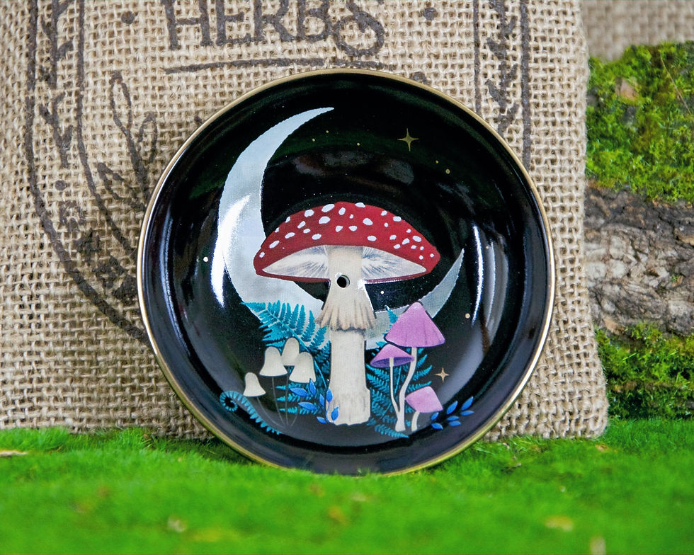 Forest Mushroom Ceramic Incense Plate