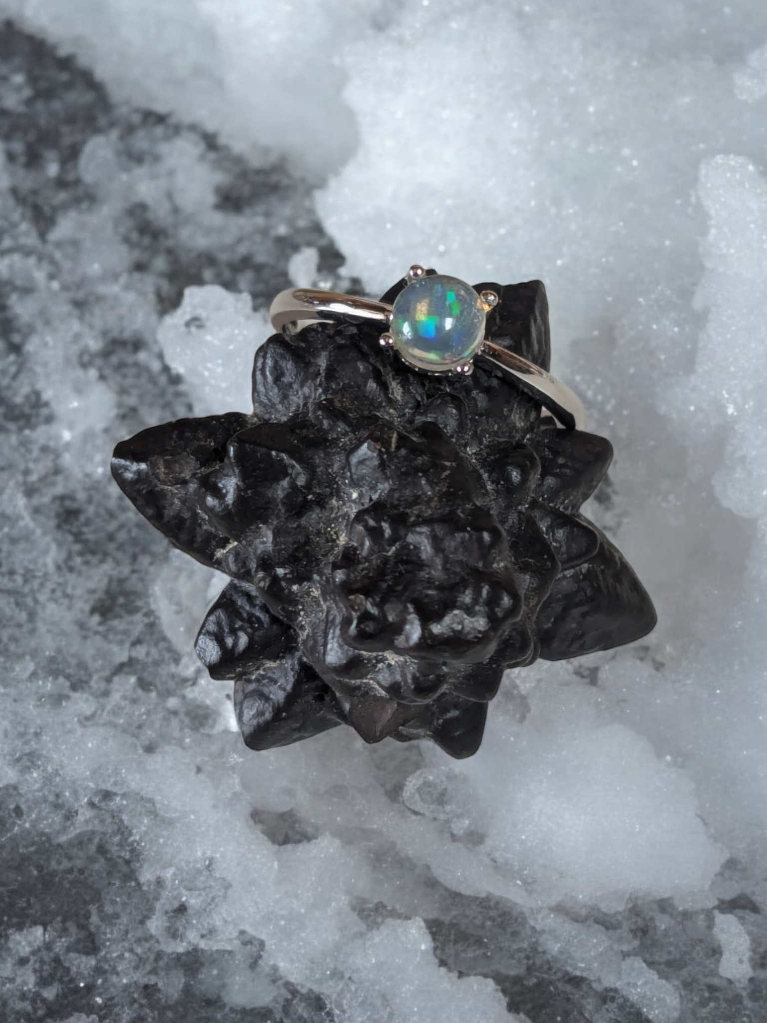 Fingerring Welo-Opal 925 Silber