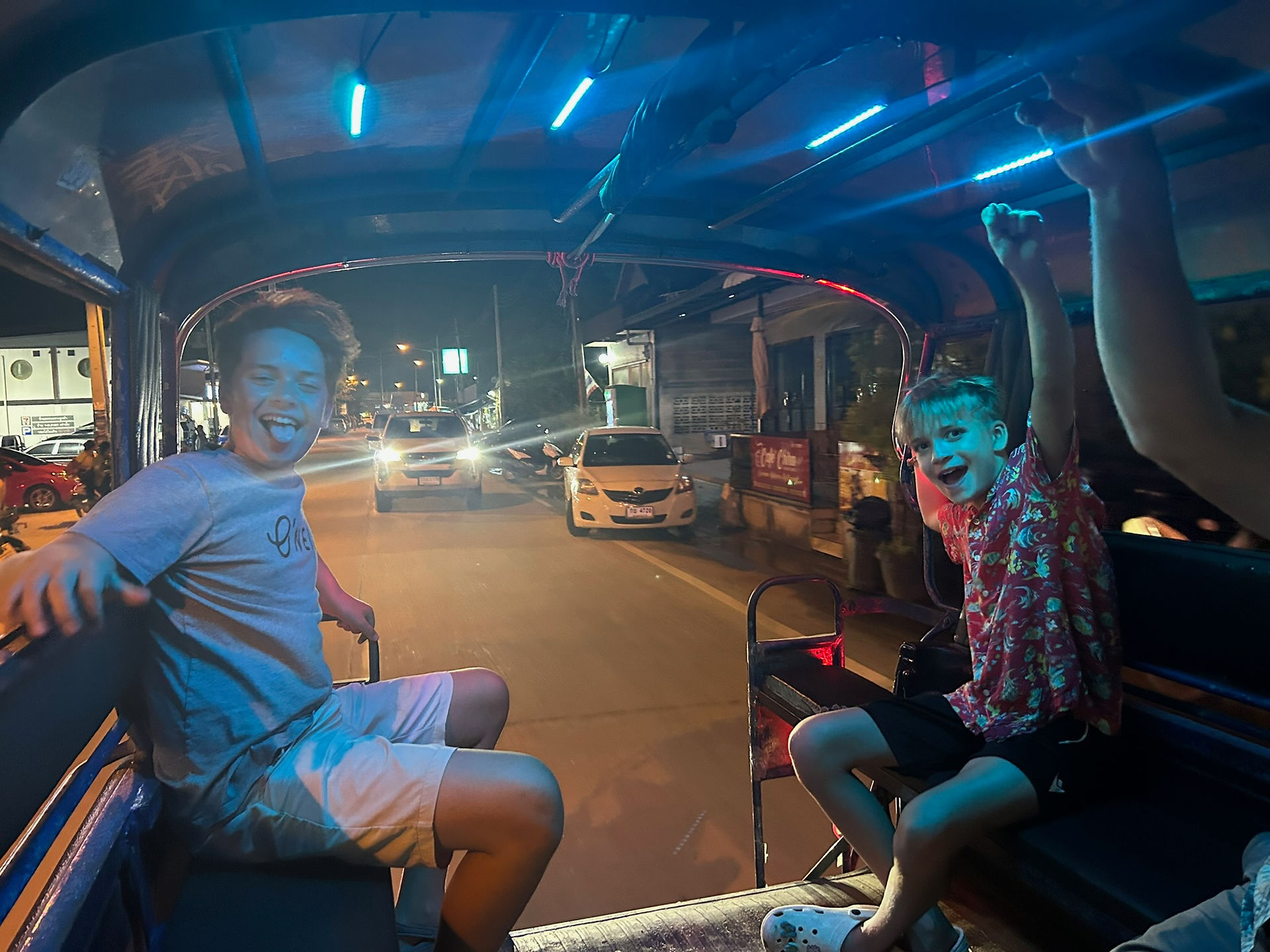 The taxi 'mob' you ride in the back of pick up trucks