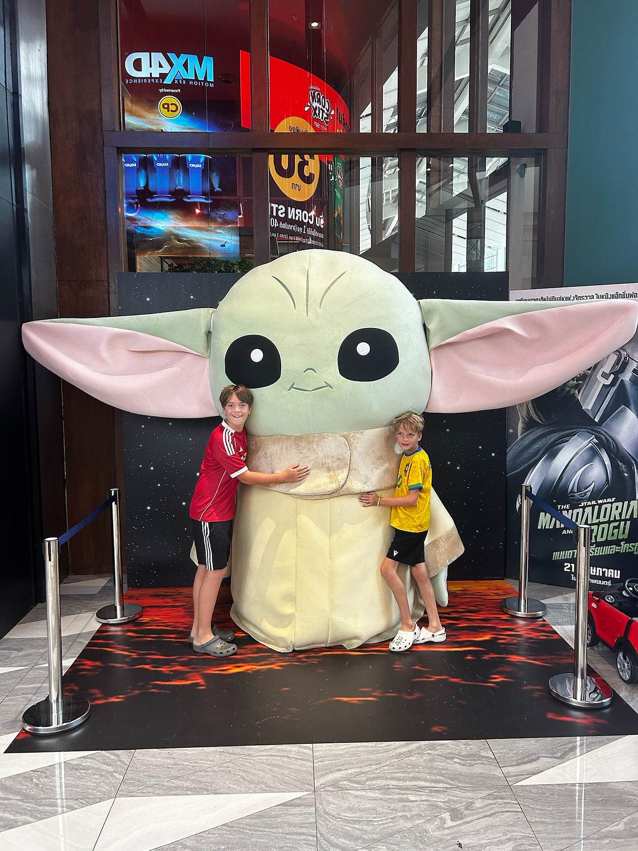 We went to see a movie at a GIANT mall in Bangkok