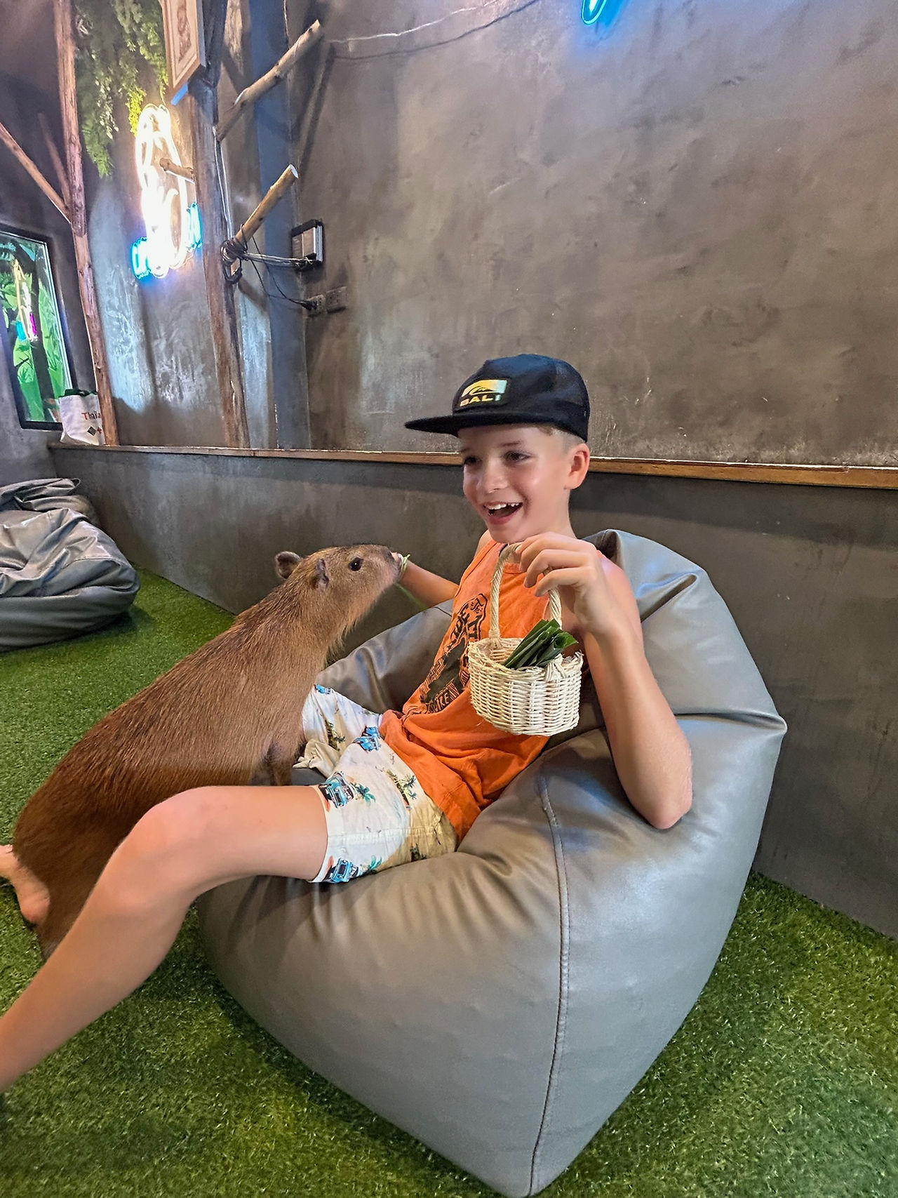 Meeting some capybaras