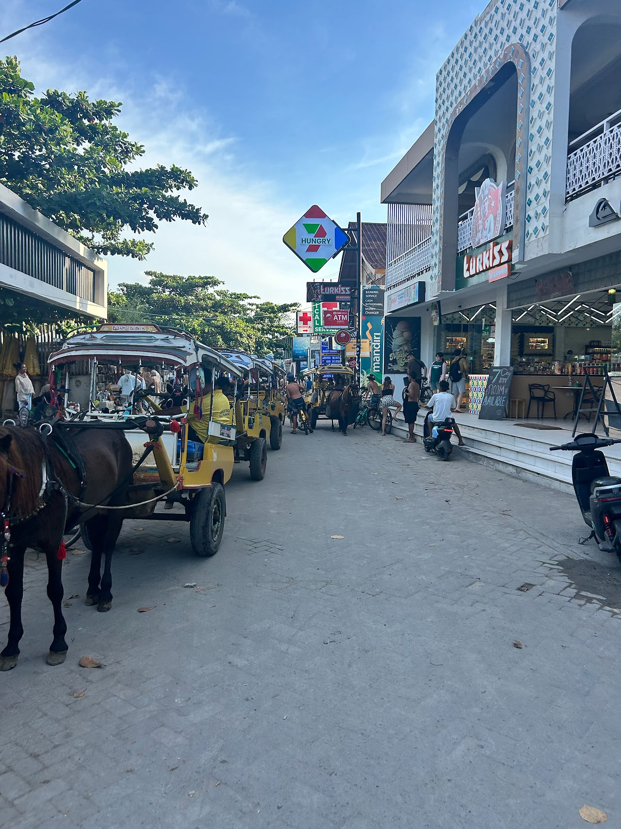 Horse transport on Gili T