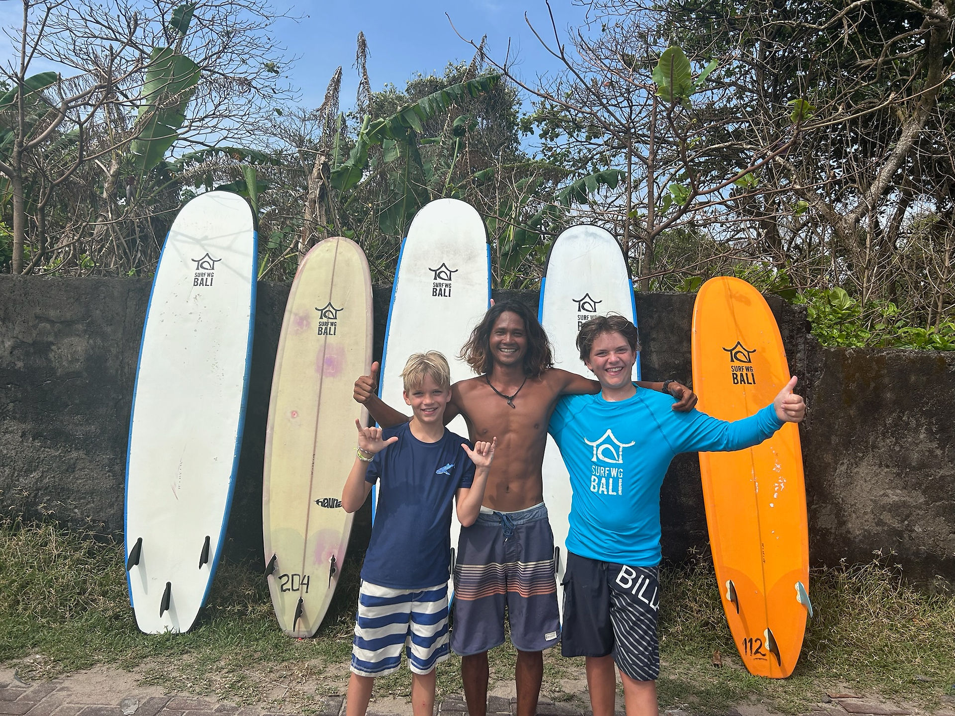 Our awesome surf instructor Pulba