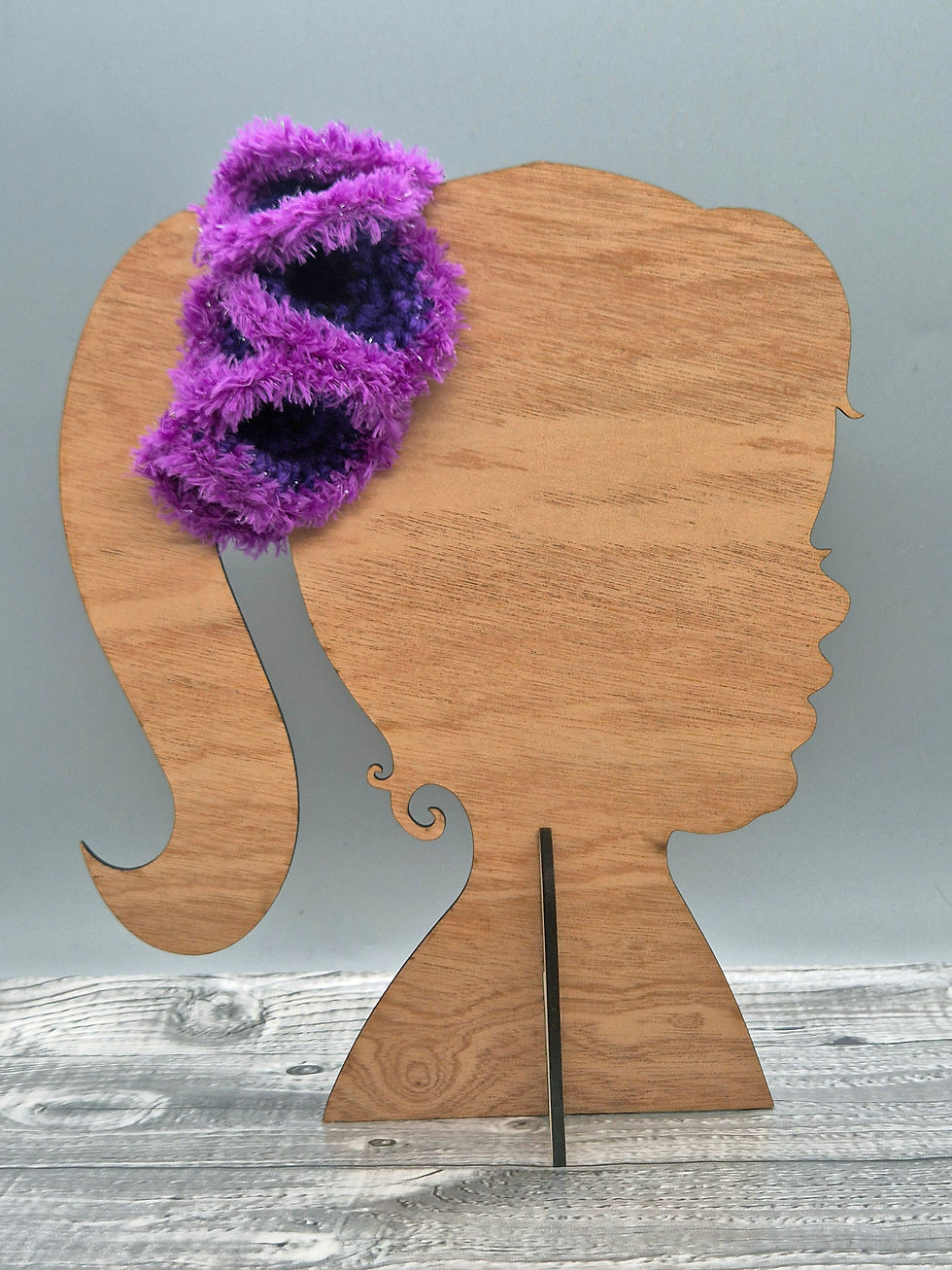 Crocheted Fluffy Ruffle Hair Scrunchie