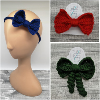 Crochet School Hair Bows
