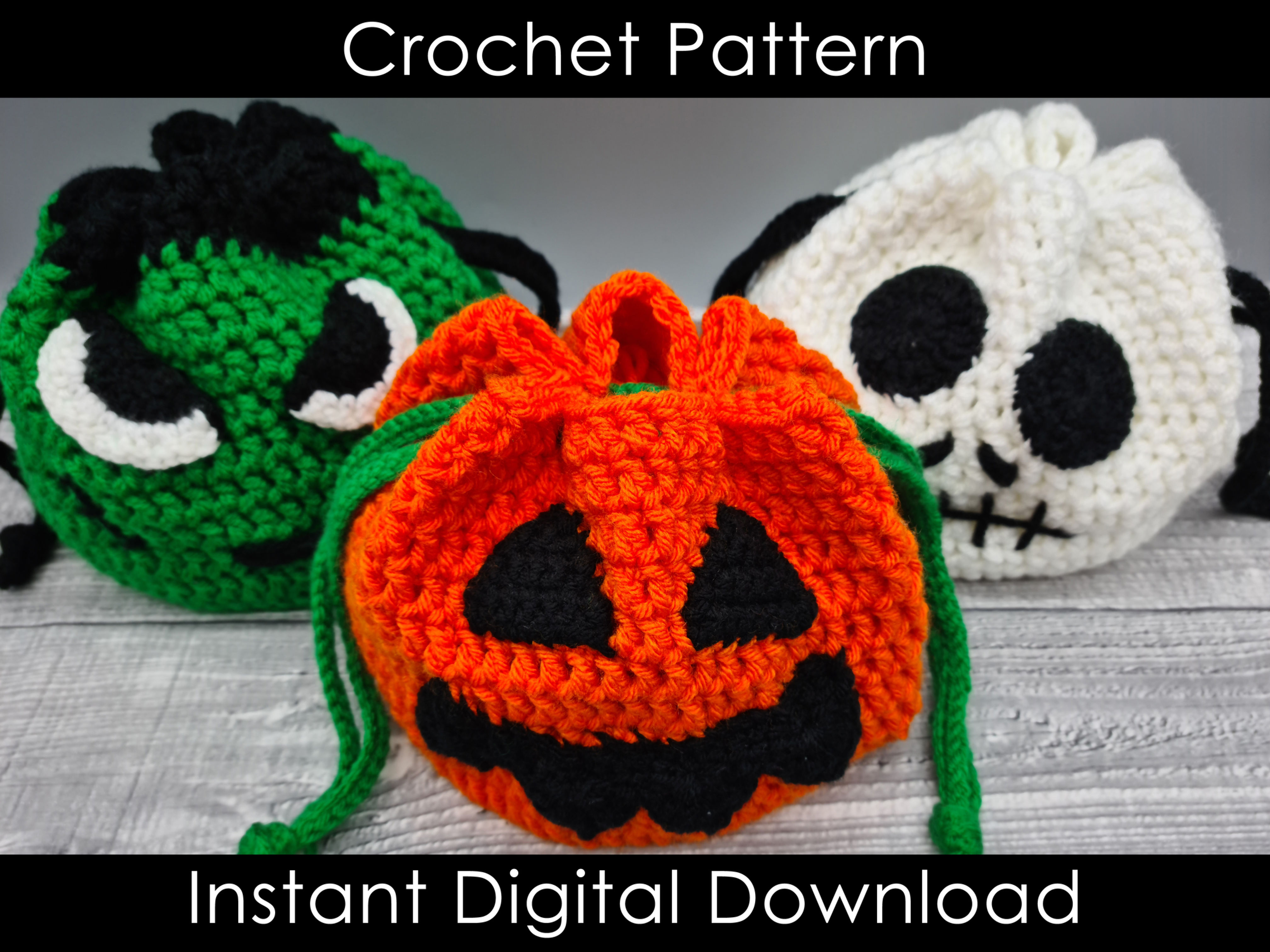 Crochet Pattern - Trick or Treat Bag