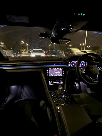 Clean and comfortable interior of Nick's Private Hire taxi