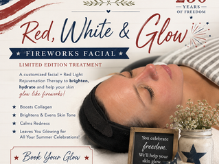 The Fireworks Facial is available for a limited time this summer at Katie's Ranchette & Day Spa. Whether you're attending a celebration, planning a vacation, or simply ready to refresh your skin, I'd love to help you achieve your healthiest summer glow.