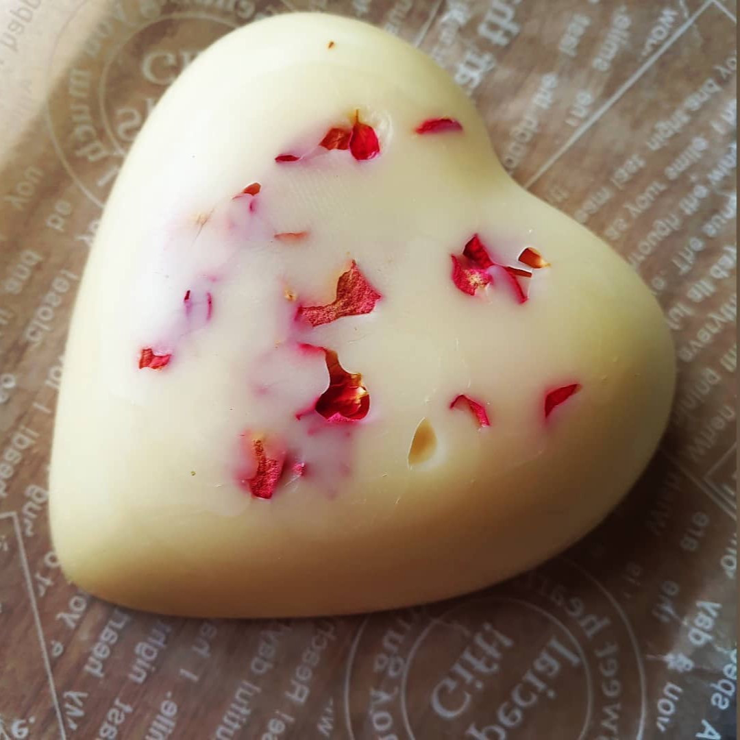 Cocoa Vanilla Heart Lotion Bar