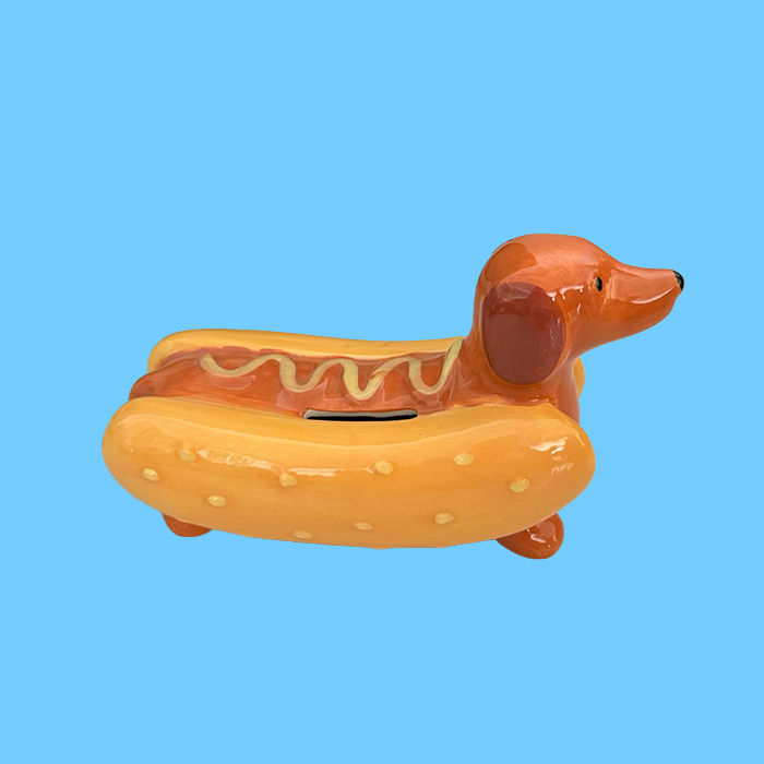 Hot Diggity Dog Coin Bank