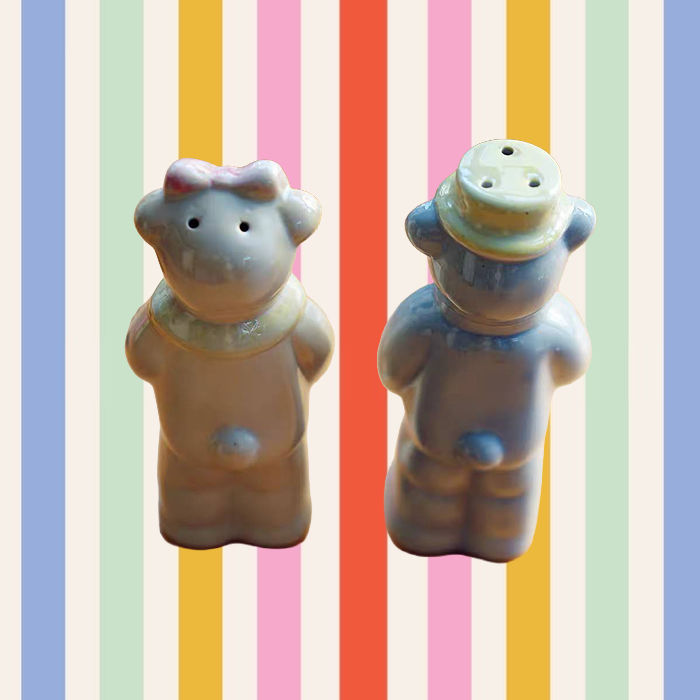 Thumbnail: Mr & Mrs Bear Salt Pepper Shakers