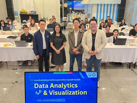 คุณฐิตวันต์ เทียรฆศิริ กรรมการผู้จัดการ ME@NLAW ขณะเข้าร่วมอบรมหลักสูตร Data Analytics & Visualization ณ สภาหอการค้าแห่งประเทศไทย เพื่อยกระดับทักษะการวิเคราะห์ข้อมูลเชิงลึกสำหรับการบริหารความเสี่ยงทางกฎหมายและธุรกิจในปี 2569