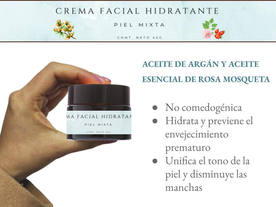 Miniatura: Crema Facial Hidratante Natural Antienvejecimiento 45g