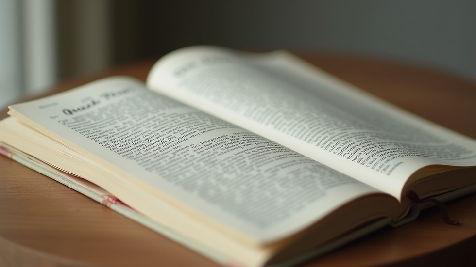 Close-up view of an open Italian grammar book with notes